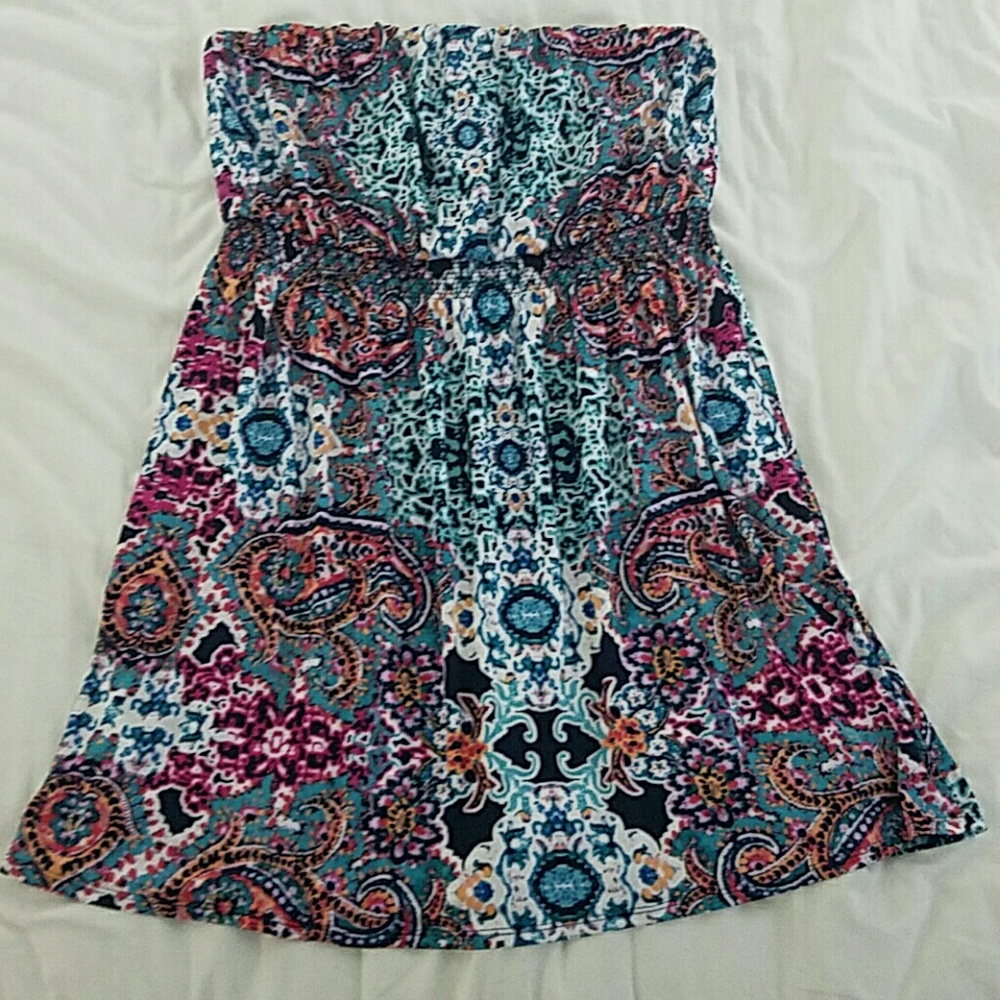 Maurice's Strapless Dress Boho